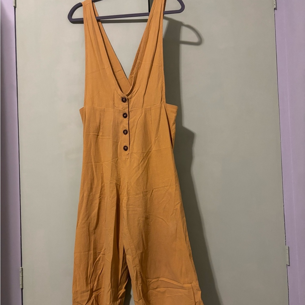 Sienna Sky Mustard Yellow Jumpsuit